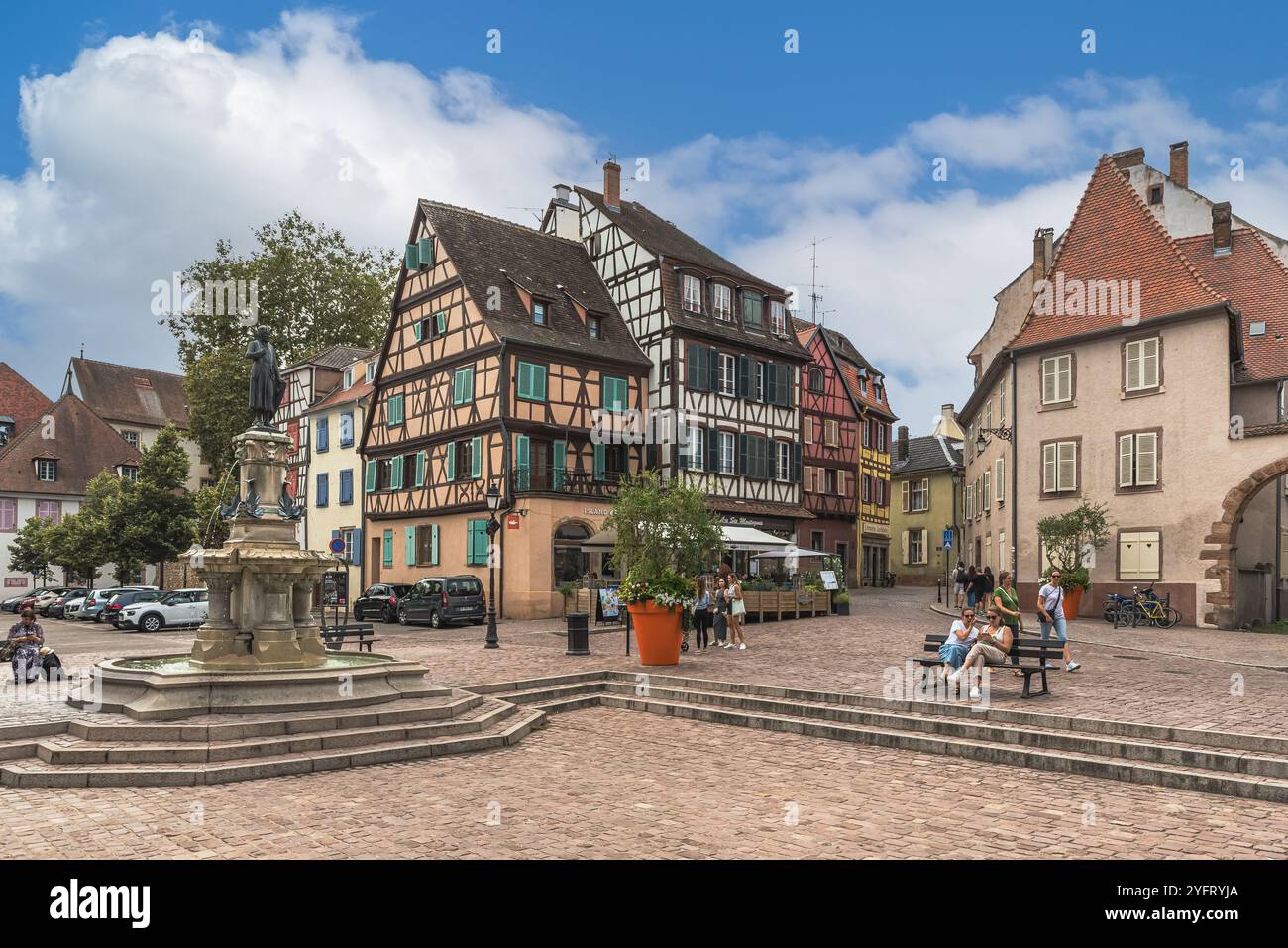 Maisons historiques à la petite Venise, Colmar, Alsace, Grand est, France Banque D'Images
