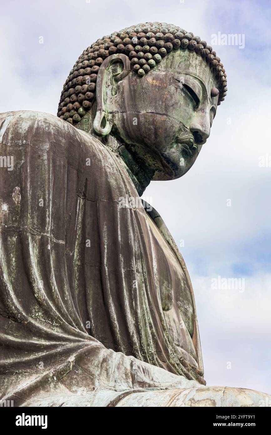 Sanctuaire Kōtoku-in, Daibutsu, statue géante de Bouddha à Kamakura, Japon © Giorgia de Dato Banque D'Images