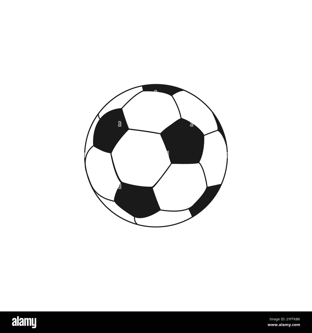 Ballon de football. Ballon de football. EQUIPEMENT sportif. Illustration vectorielle Illustration de Vecteur