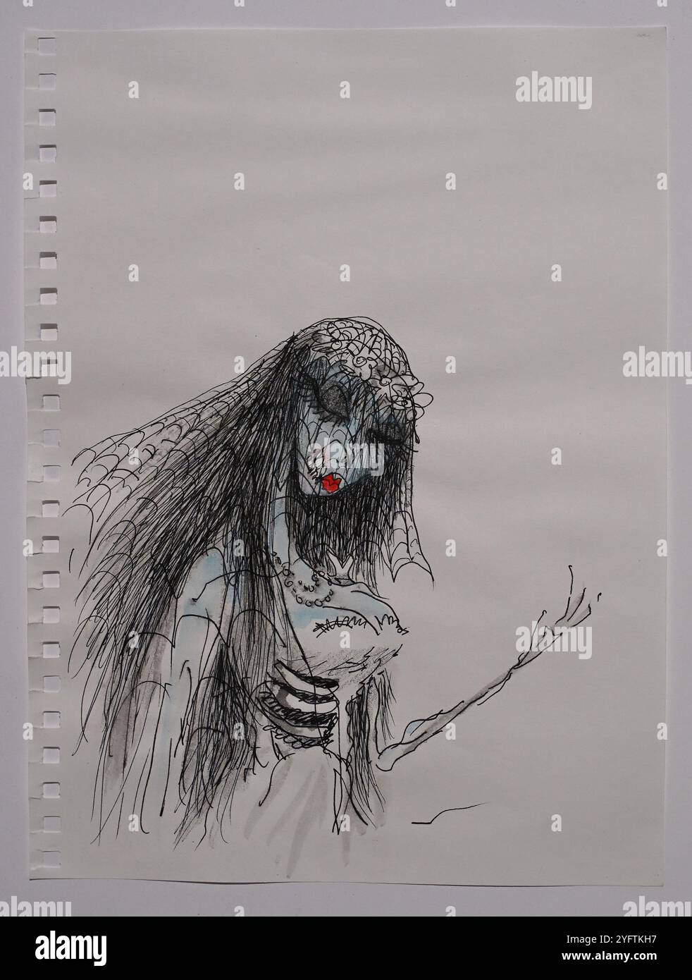 Concept art de Corpse bride par Tim Burton Banque D'Images