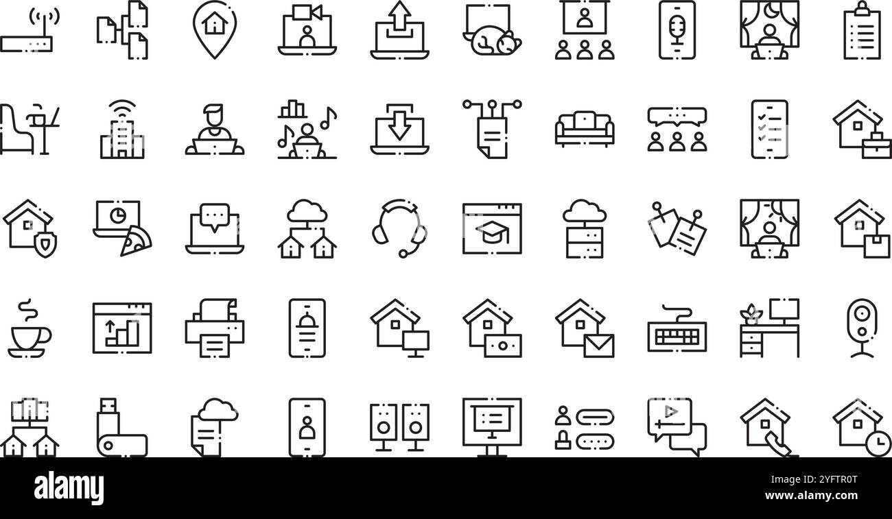 Collection d'icônes vectorielles de haute qualité avec contour modifiable. Idéal pour les projets professionnels et créatifs. Illustration de Vecteur