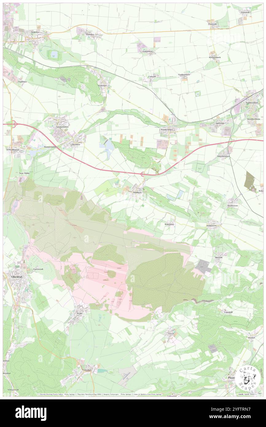 Muhlberg, DE, Allemagne, Thuringe, N 50 25' 17'', N 11 53' 54'', carte, Carthascapes carte publiée en 2024. Explorez Cartascapes, une carte qui révèle la diversité des paysages, des cultures et des écosystèmes de la Terre. Voyage à travers le temps et l'espace, découvrir l'interconnexion du passé, du présent et de l'avenir de notre planète. Banque D'Images