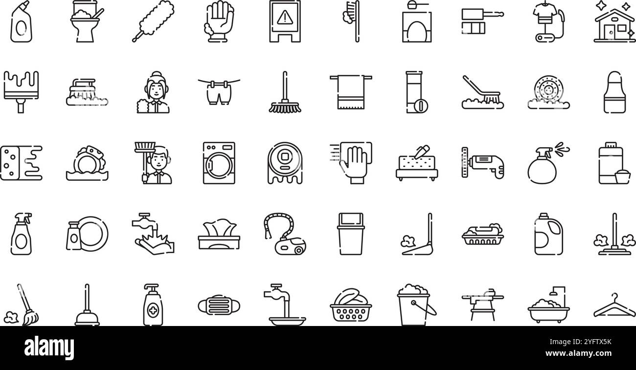 Collection d'icônes vectorielles de haute qualité avec contour modifiable. Idéal pour les projets professionnels et créatifs. Illustration de Vecteur