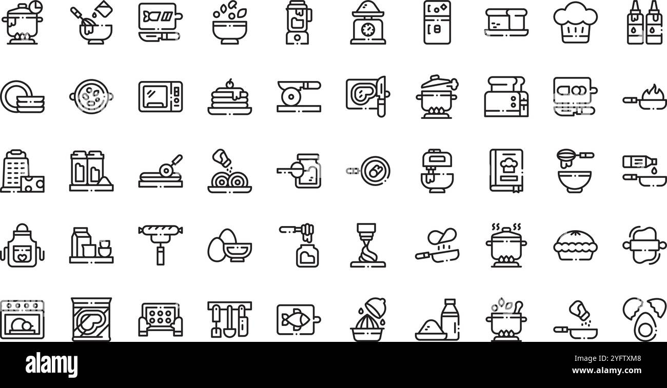 Collection d'icônes vectorielles de haute qualité avec contour modifiable. Idéal pour les projets professionnels et créatifs. Illustration de Vecteur