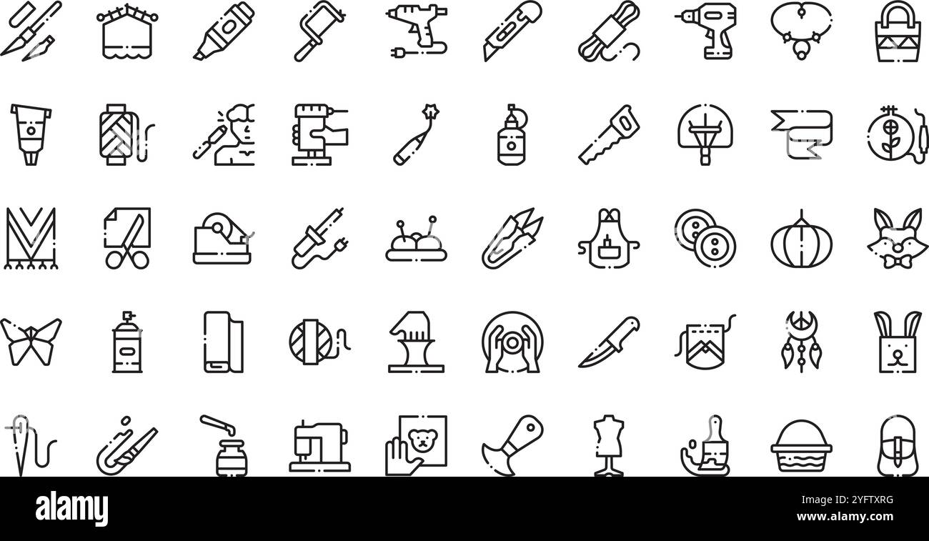 Collection d'icônes vectorielles de haute qualité avec contour modifiable. Idéal pour les projets professionnels et créatifs. Illustration de Vecteur