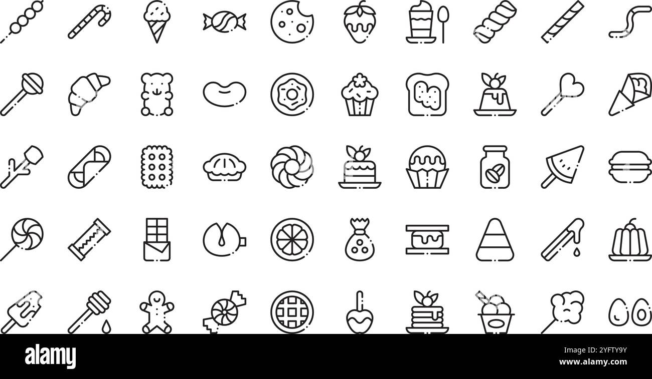 Collection d'icônes vectorielles de haute qualité avec contour modifiable. Idéal pour les projets professionnels et créatifs. Illustration de Vecteur