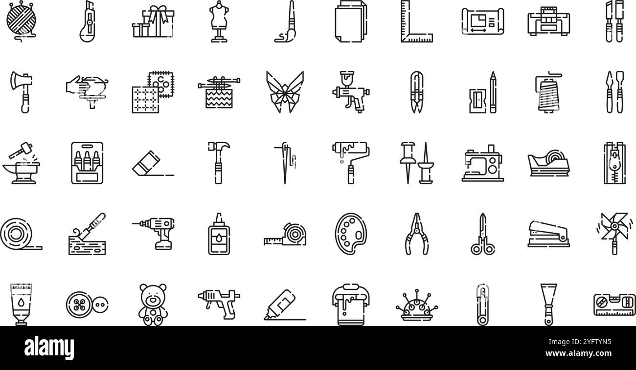 Collection d'icônes vectorielles de haute qualité avec contour modifiable. Idéal pour les projets professionnels et créatifs. Illustration de Vecteur