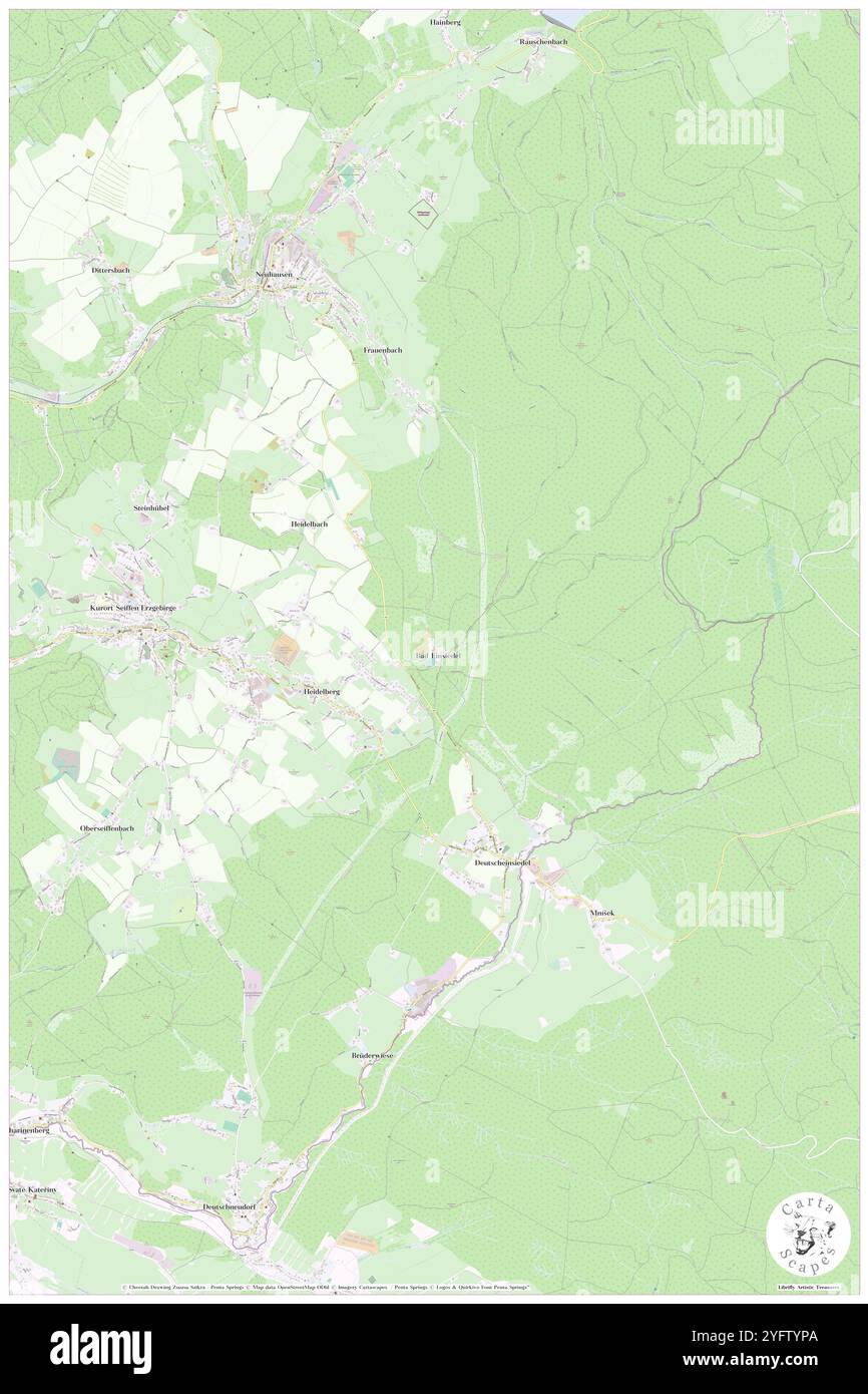 Bad Einsiedel, DE, Allemagne, Saxe, N 50 38' 47'', N 13 29' 8'', map, Carthascapes carte publiée en 2024. Explorez Cartascapes, une carte qui révèle la diversité des paysages, des cultures et des écosystèmes de la Terre. Voyage à travers le temps et l'espace, découvrir l'interconnexion du passé, du présent et de l'avenir de notre planète. Banque D'Images