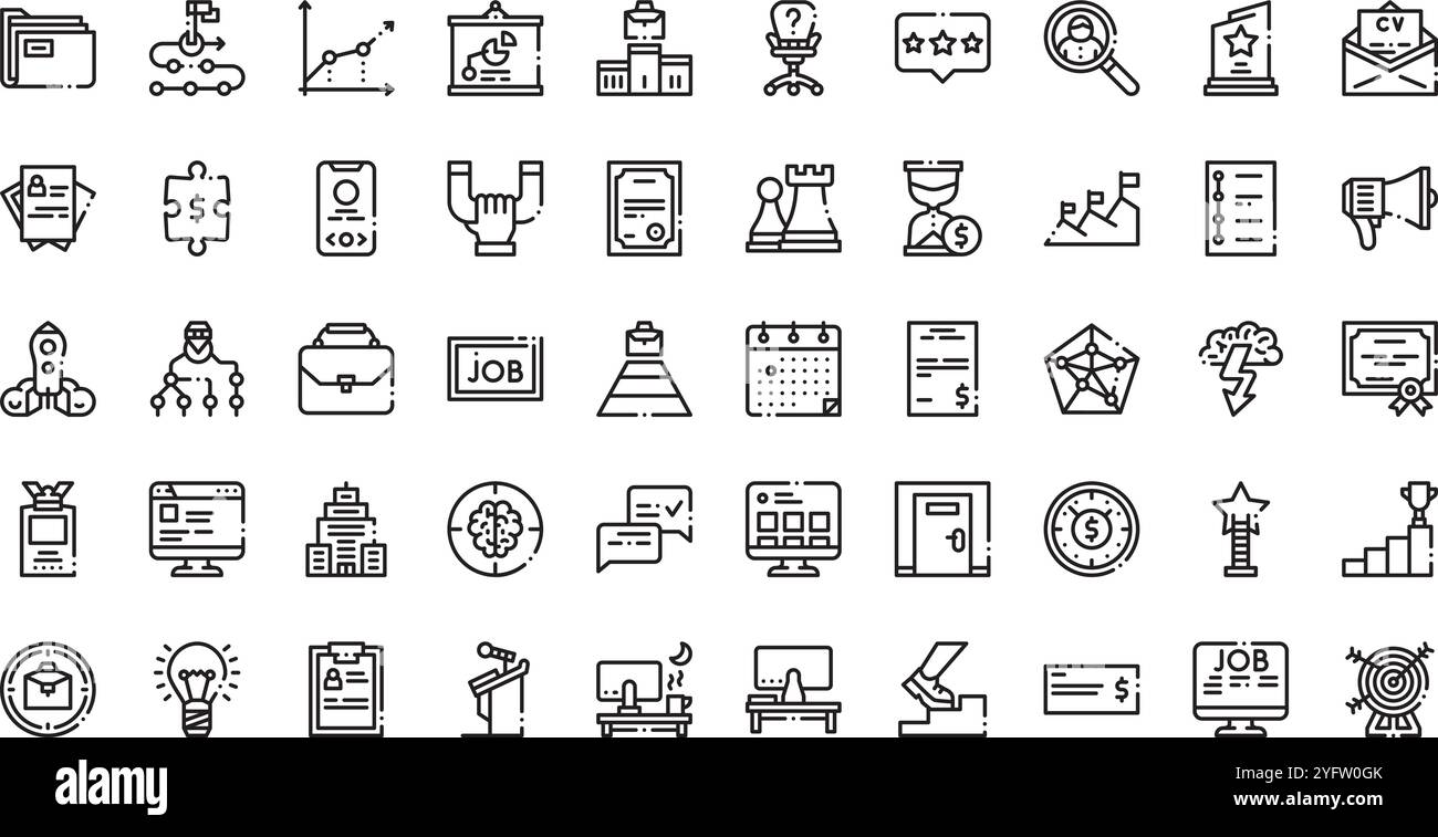 Collection d'icônes vectorielles de haute qualité avec contour modifiable. Idéal pour les projets professionnels et créatifs. Illustration de Vecteur
