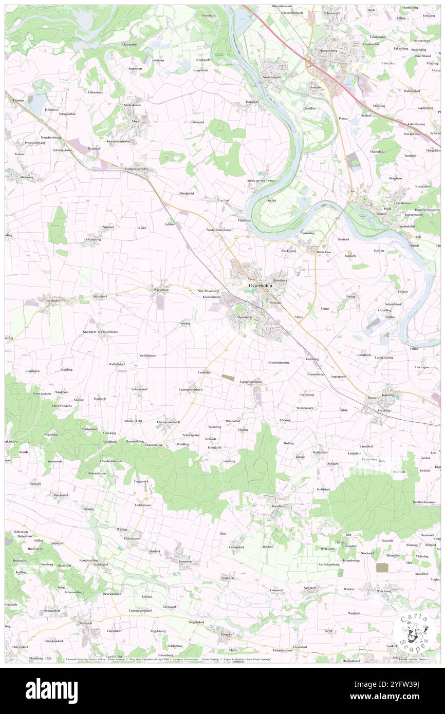 Osterhofen, haute-Bavière, DE, Allemagne, Bavière, n 47 52' 29'', N 12 18' 37'', carte, Cartascapes carte publiée en 2024. Explorez Cartascapes, une carte qui révèle la diversité des paysages, des cultures et des écosystèmes de la Terre. Voyage à travers le temps et l'espace, découvrir l'interconnexion du passé, du présent et de l'avenir de notre planète. Banque D'Images