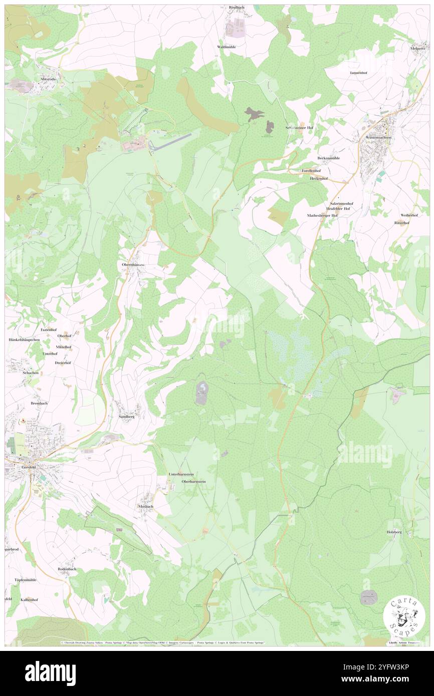 Sandberg, DE, Allemagne, Thuringe, N 50 28' 44'', N 11 5' 21'', carte, Carthascapes carte publiée en 2024. Explorez Cartascapes, une carte qui révèle la diversité des paysages, des cultures et des écosystèmes de la Terre. Voyage à travers le temps et l'espace, découvrir l'interconnexion du passé, du présent et de l'avenir de notre planète. Banque D'Images