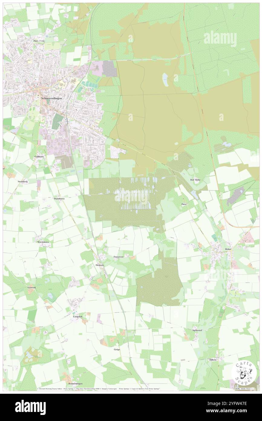 Pietzmoor, DE, Allemagne, basse-Saxe, N 53 5' 36'', N 9 49' 25'', carte, Carthascapes carte publiée en 2024. Explorez Cartascapes, une carte qui révèle la diversité des paysages, des cultures et des écosystèmes de la Terre. Voyage à travers le temps et l'espace, découvrir l'interconnexion du passé, du présent et de l'avenir de notre planète. Banque D'Images