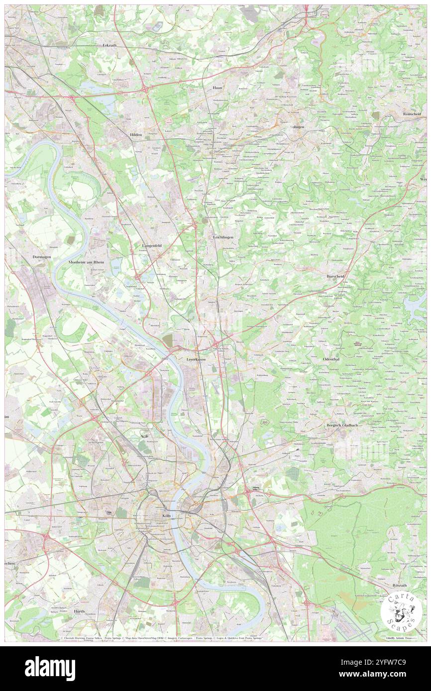 Leverkusen, Regierungsbezirk Köln, DE, Allemagne, Rhénanie-du-Nord-Westphalie, n 51 0' 58'', N 7 0' 16'', carte, Cartascapes carte publiée en 2024. Explorez Cartascapes, une carte qui révèle la diversité des paysages, des cultures et des écosystèmes de la Terre. Voyage à travers le temps et l'espace, découvrir l'interconnexion du passé, du présent et de l'avenir de notre planète. Banque D'Images