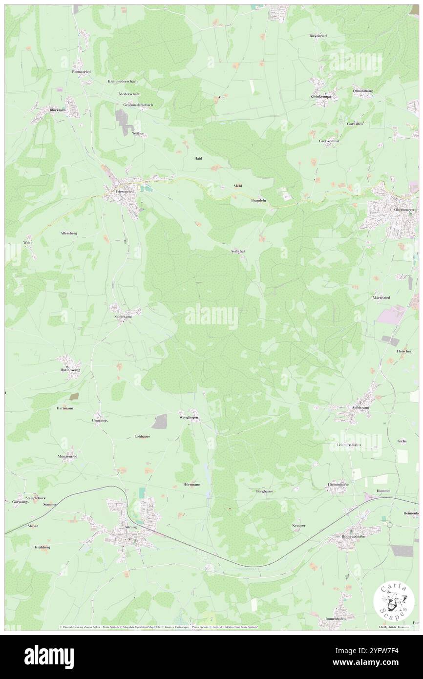 Konigsberger Forst, DE, Allemagne, Bavière, N 47 51' 13'', N 10 33' 19'', carte, Carthascapes carte publiée en 2024. Explorez Cartascapes, une carte qui révèle la diversité des paysages, des cultures et des écosystèmes de la Terre. Voyage à travers le temps et l'espace, découvrir l'interconnexion du passé, du présent et de l'avenir de notre planète. Banque D'Images