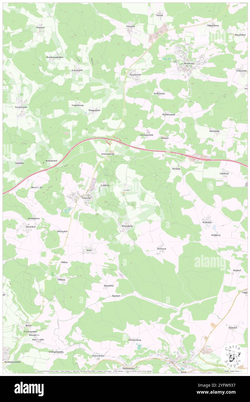 Leinhof, Haut-Palatinat, Allemagne, Bavière, n 49 24' 57'', N 11 39' 33'', carte, Cartascapes carte publiée en 2024. Explorez Cartascapes, une carte qui révèle la diversité des paysages, des cultures et des écosystèmes de la Terre. Voyage à travers le temps et l'espace, découvrir l'interconnexion du passé, du présent et de l'avenir de notre planète. Banque D'Images