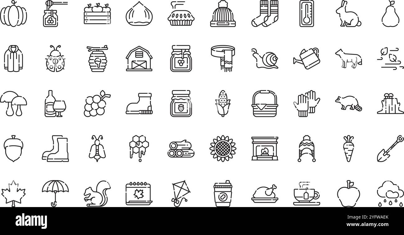 Collection d'icônes vectorielles de haute qualité avec contour modifiable. Idéal pour les projets professionnels et créatifs. Illustration de Vecteur