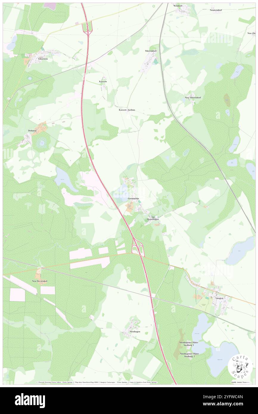 Gremmelin, DE, Allemagne, Mecklembourg-Poméranie occidentale, N 53 47' 15'', N 12 19' 0'', map, Carthascapes map publié en 2024. Explorez Cartascapes, une carte qui révèle la diversité des paysages, des cultures et des écosystèmes de la Terre. Voyage à travers le temps et l'espace, découvrir l'interconnexion du passé, du présent et de l'avenir de notre planète. Banque D'Images