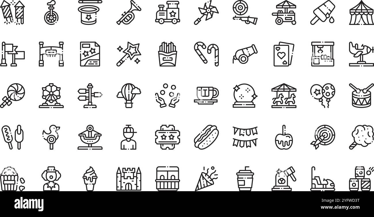 Collection d'icônes vectorielles de haute qualité avec contour modifiable. Idéal pour les projets professionnels et créatifs. Illustration de Vecteur