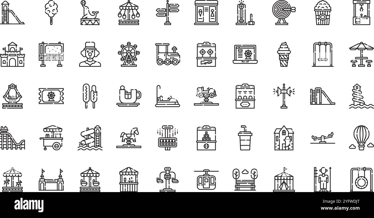 Collection d'icônes vectorielles de haute qualité avec contour modifiable. Idéal pour les projets professionnels et créatifs. Illustration de Vecteur