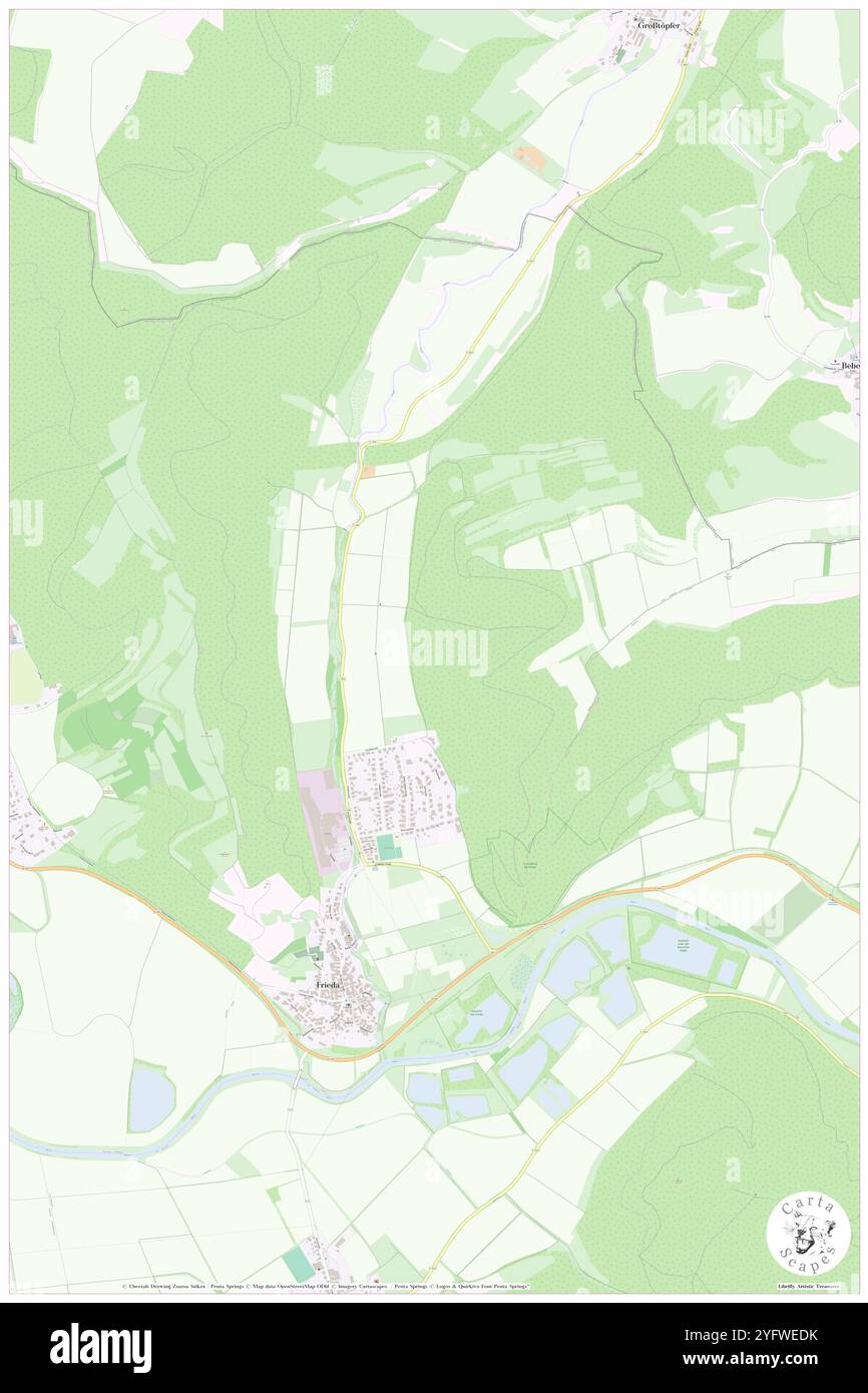 Frieda, DE, Allemagne, N 51 11' 17'', N 10 7' 44'', carte, Cartascapes carte publiée en 2024. Explorez Cartascapes, une carte qui révèle la diversité des paysages, des cultures et des écosystèmes de la Terre. Voyage à travers le temps et l'espace, découvrir l'interconnexion du passé, du présent et de l'avenir de notre planète. Banque D'Images