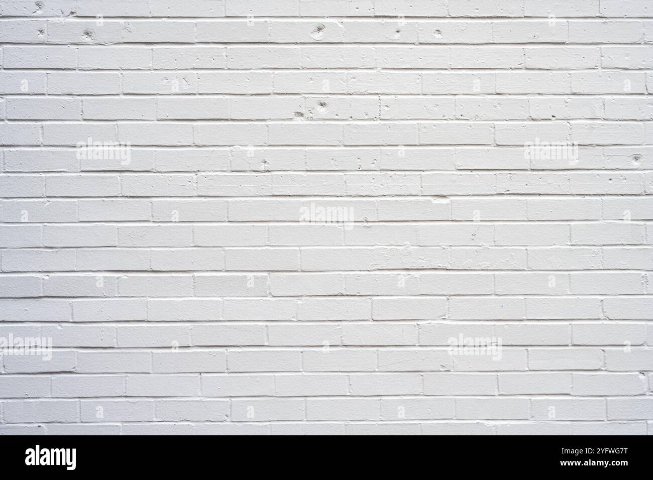 Fond d'un mur en briques peintes blanches Banque D'Images