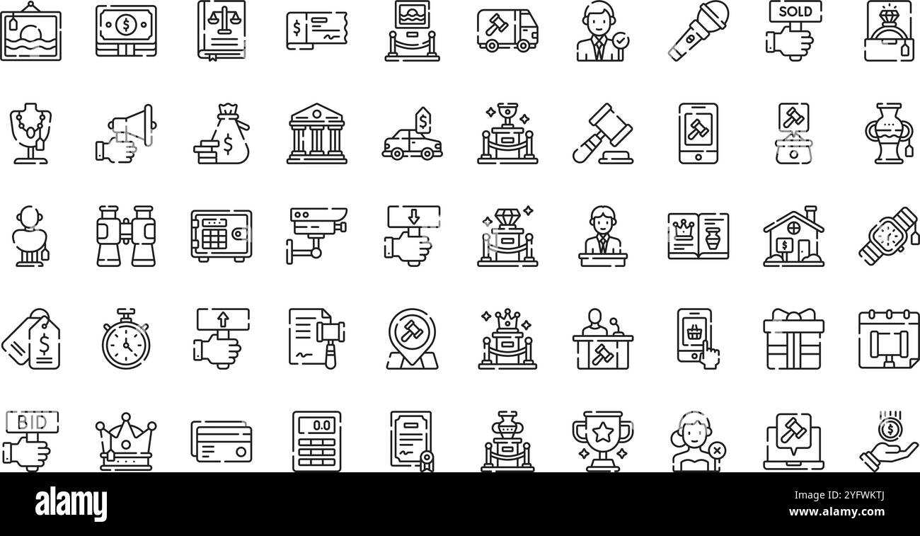 Collection d'icônes vectorielles de haute qualité avec contour modifiable. Idéal pour les projets professionnels et créatifs. Illustration de Vecteur