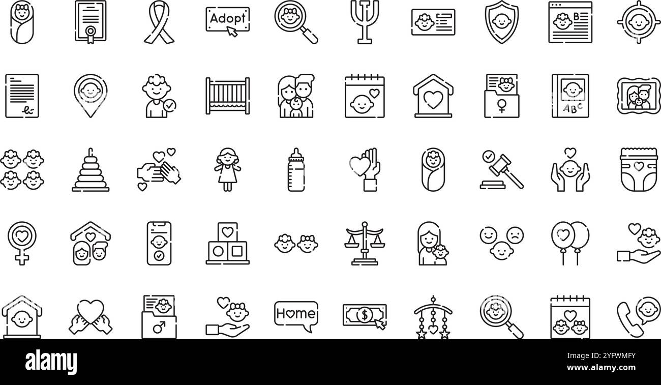 Collection d'icônes vectorielles de haute qualité avec contour modifiable. Idéal pour les projets professionnels et créatifs. Illustration de Vecteur