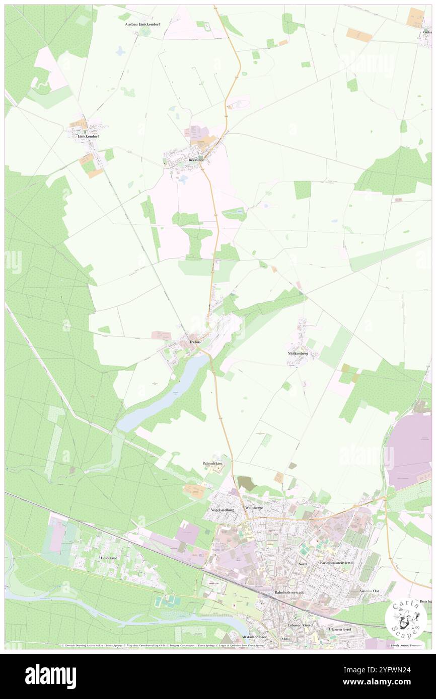 Trebus, DE, Allemagne, Brandebourg, N 52 24' 13'', N 14 2' 36'', carte, Carthascapes carte publiée en 2024. Explorez Cartascapes, une carte qui révèle la diversité des paysages, des cultures et des écosystèmes de la Terre. Voyage à travers le temps et l'espace, découvrir l'interconnexion du passé, du présent et de l'avenir de notre planète. Banque D'Images