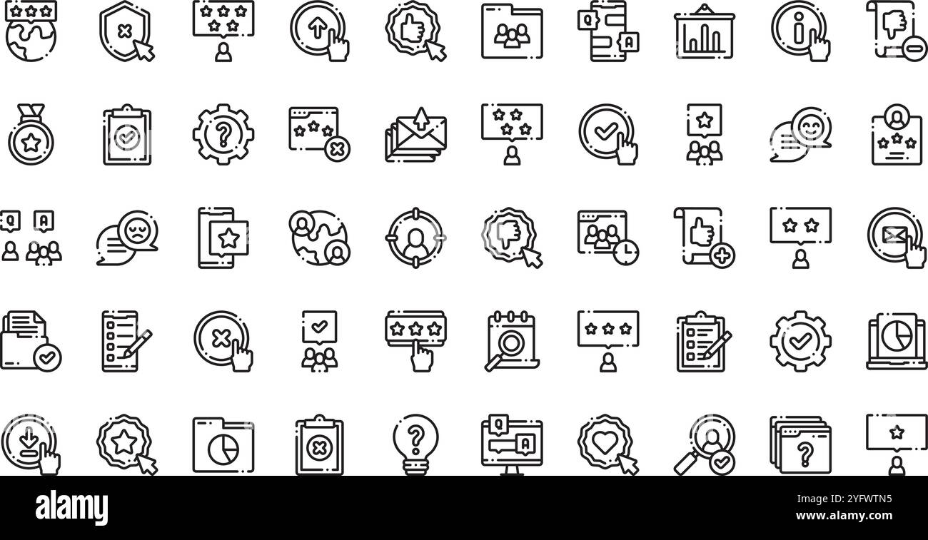 Collection d'icônes vectorielles de haute qualité avec contour modifiable. Idéal pour les projets professionnels et créatifs. Illustration de Vecteur