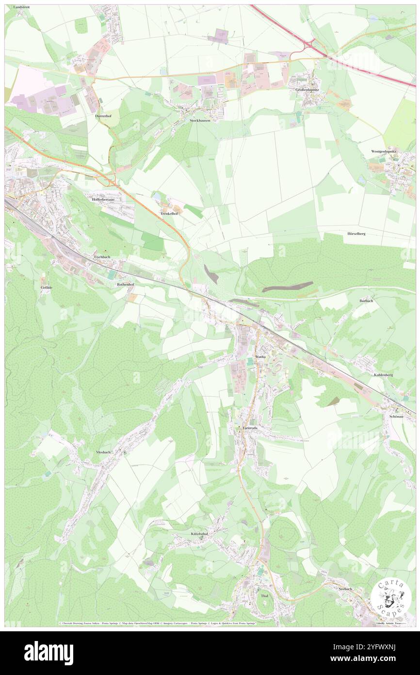 Eichrodt, DE, Allemagne, Thuringe, N 50 57' 31'', N 10 23' 0'', carte, Carthascapes carte publiée en 2024. Explorez Cartascapes, une carte qui révèle la diversité des paysages, des cultures et des écosystèmes de la Terre. Voyage à travers le temps et l'espace, découvrir l'interconnexion du passé, du présent et de l'avenir de notre planète. Banque D'Images