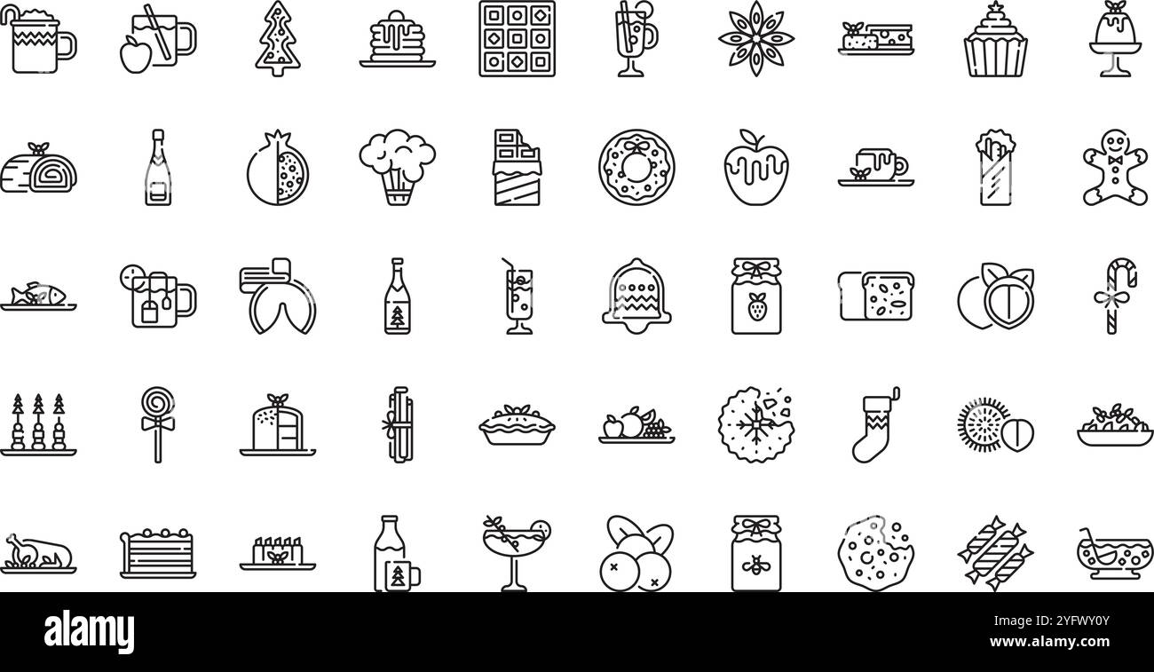 Collection d'icônes vectorielles de haute qualité avec contour modifiable. Idéal pour les projets professionnels et créatifs. Illustration de Vecteur