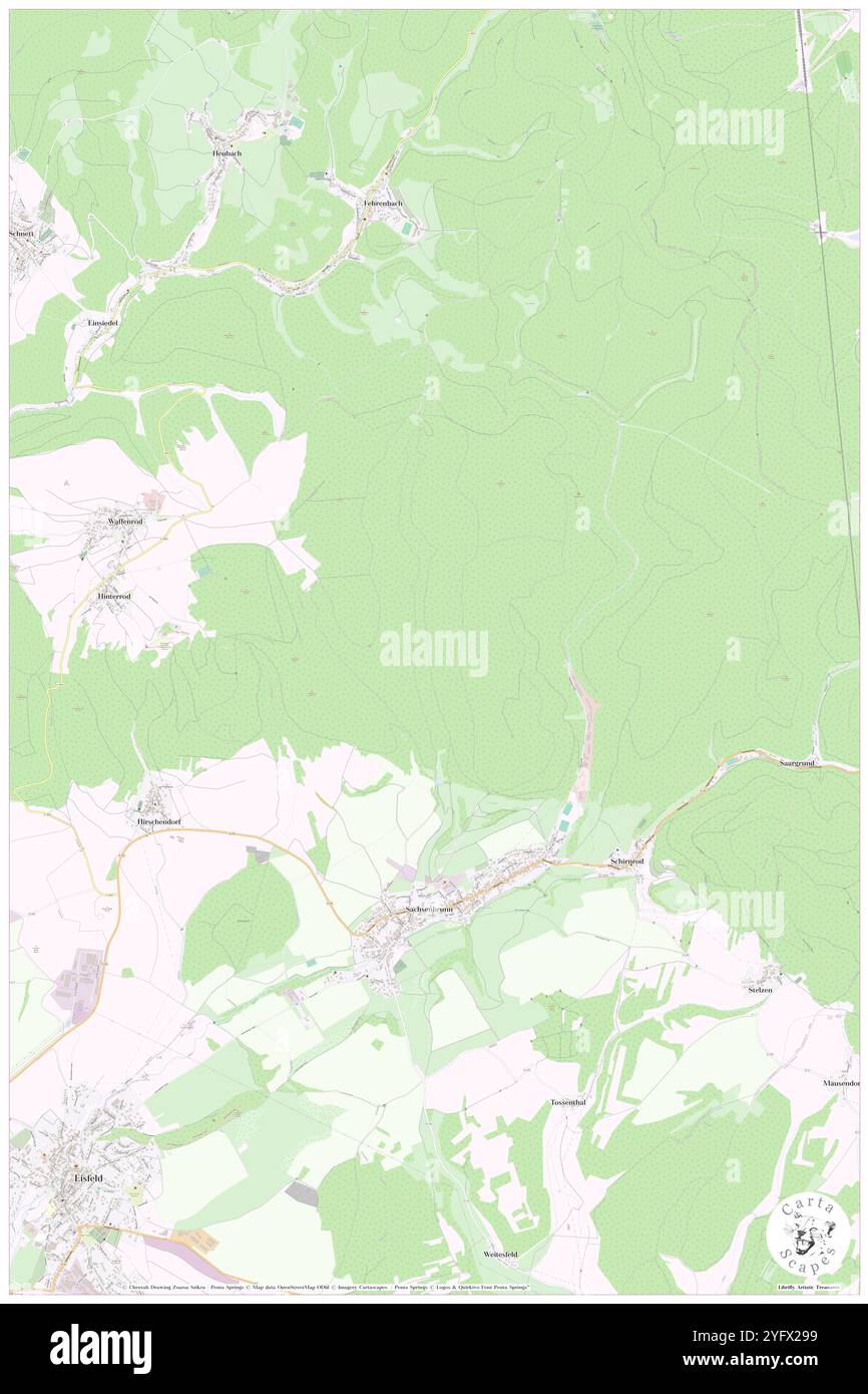 Hirschgrund, DE, Allemagne, Thuringe, N 50 28' 0'', N 10 56' 59'', carte, Carthascapes carte publiée en 2024. Explorez Cartascapes, une carte qui révèle la diversité des paysages, des cultures et des écosystèmes de la Terre. Voyage à travers le temps et l'espace, découvrir l'interconnexion du passé, du présent et de l'avenir de notre planète. Banque D'Images