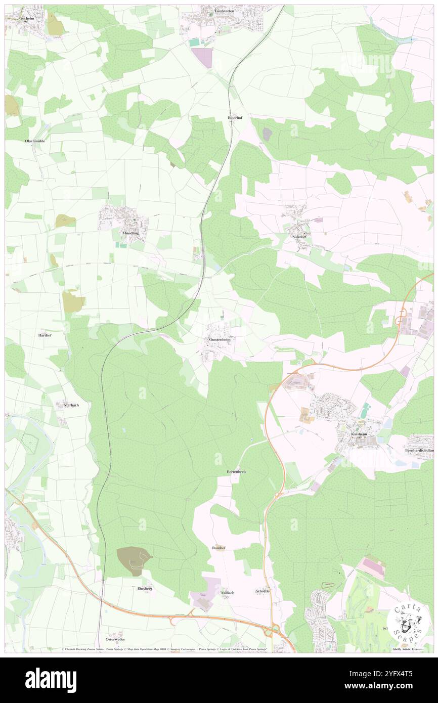 Gunzenheim, Souabe, DE, Allemagne, Bavière, n 48 47' 3'', N 10 45' 55'', carte, Carthascapes carte publiée en 2024. Explorez Cartascapes, une carte qui révèle la diversité des paysages, des cultures et des écosystèmes de la Terre. Voyage à travers le temps et l'espace, découvrir l'interconnexion du passé, du présent et de l'avenir de notre planète. Banque D'Images