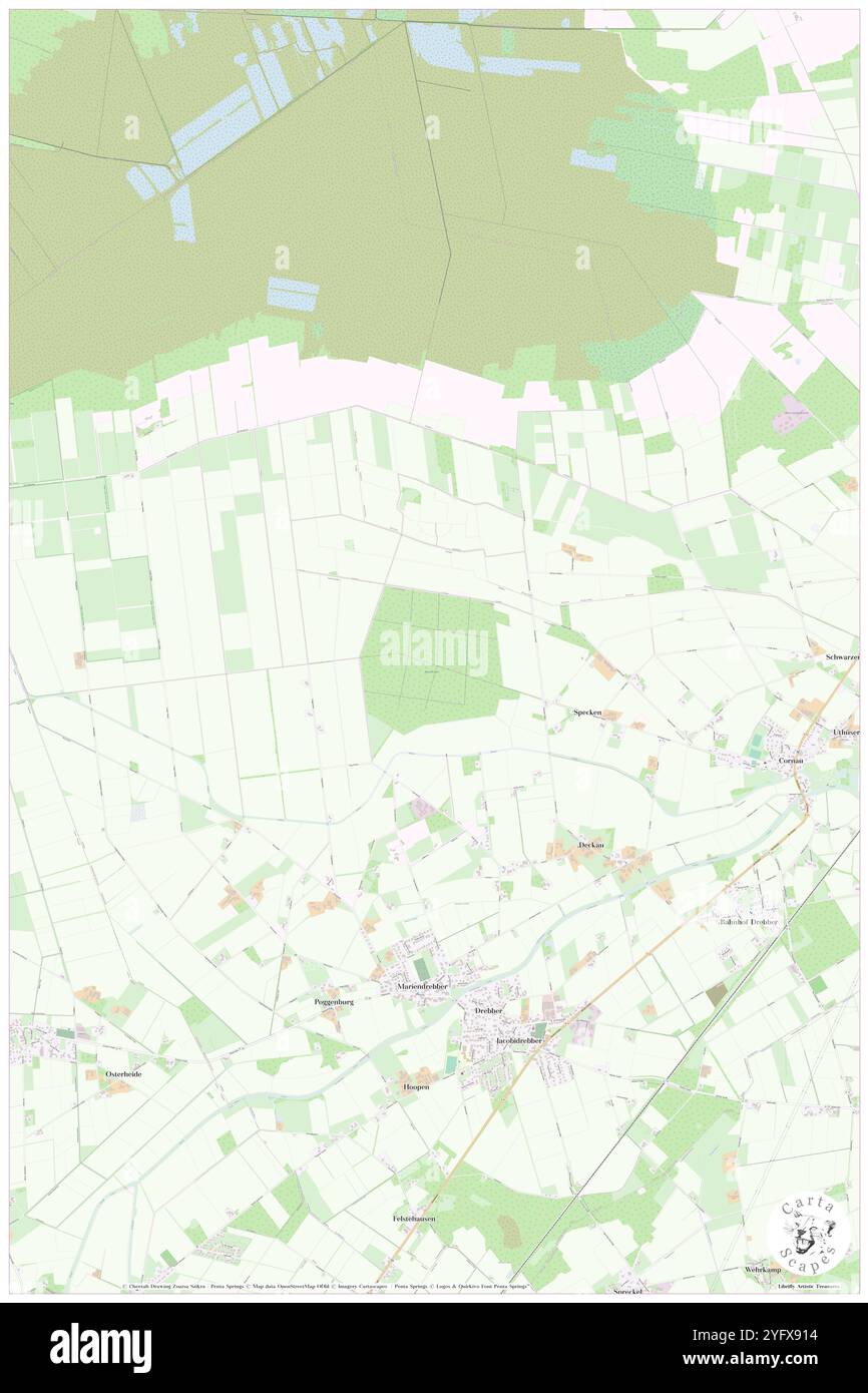 Bauerbruch, DE, Allemagne, basse-Saxe, N 52 40' 41'', N 8 24' 48'', carte, Carthascapes carte publiée en 2024. Explorez Cartascapes, une carte qui révèle la diversité des paysages, des cultures et des écosystèmes de la Terre. Voyage à travers le temps et l'espace, découvrir l'interconnexion du passé, du présent et de l'avenir de notre planète. Banque D'Images