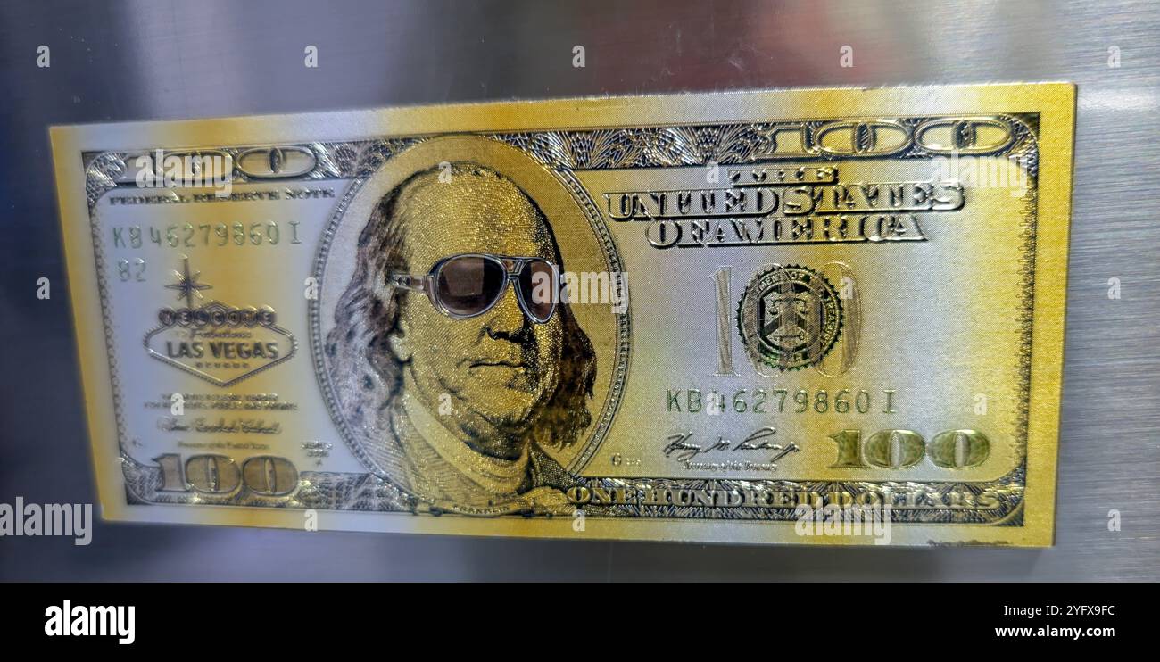 Aimant de Las Vegas sur un frigo. Banque D'Images