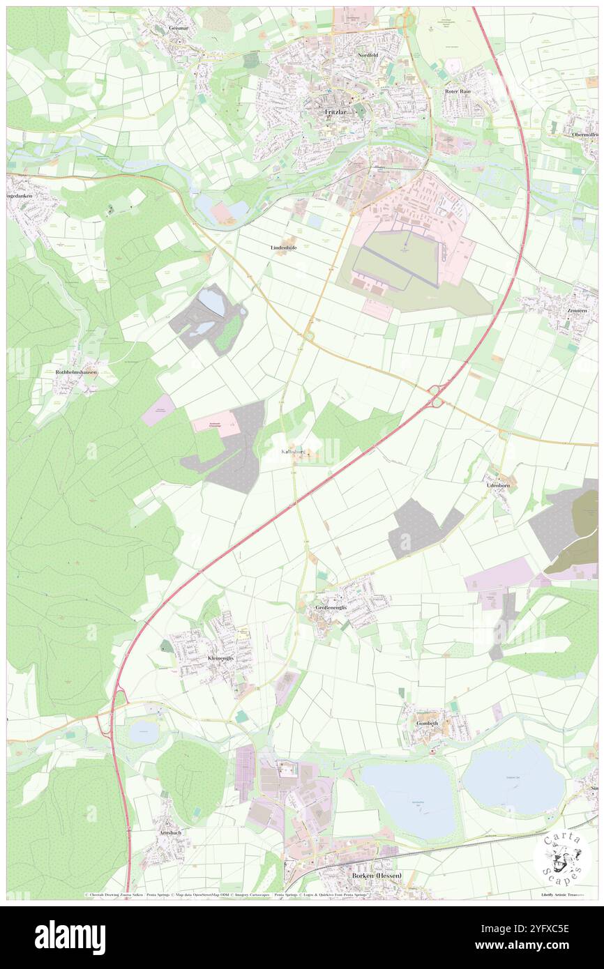 Kalbsburg, Regierungsbezirk Kassel, DE, Allemagne, Hesse, n 51 5' 40'', N 9 16' 8'', carte, Carthascapes carte publiée en 2024. Explorez Cartascapes, une carte qui révèle la diversité des paysages, des cultures et des écosystèmes de la Terre. Voyage à travers le temps et l'espace, découvrir l'interconnexion du passé, du présent et de l'avenir de notre planète. Banque D'Images