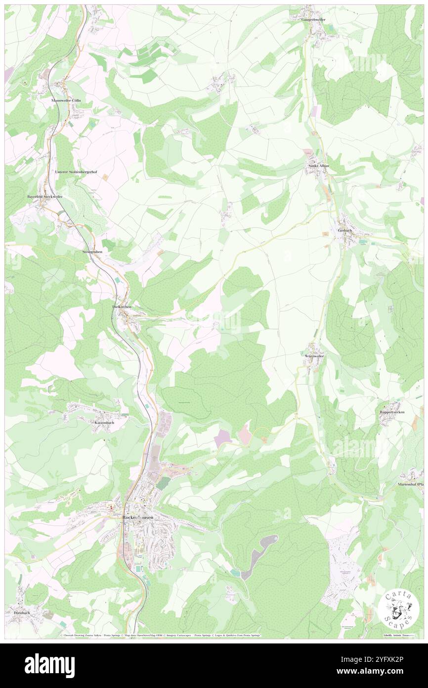 Hanauerhof, DE, Allemagne, Rhénanie-Palatinat, N 49 39' 33'', N 7 50' 20'', carte, Carthascapes carte publiée en 2024. Explorez Cartascapes, une carte qui révèle la diversité des paysages, des cultures et des écosystèmes de la Terre. Voyage à travers le temps et l'espace, découvrir l'interconnexion du passé, du présent et de l'avenir de notre planète. Banque D'Images