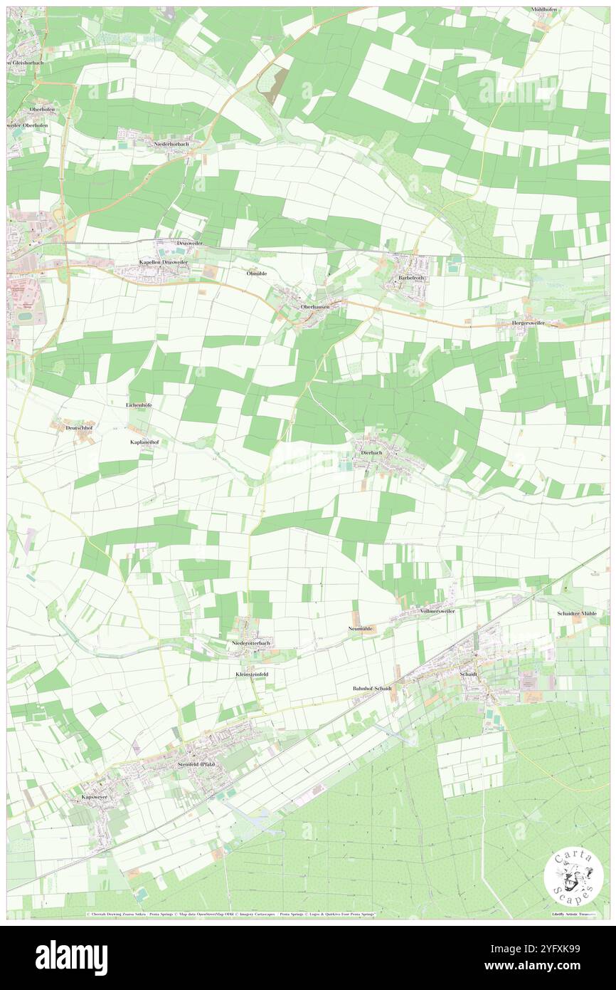 Dierbach, DE, Allemagne, Rhénanie-Palatinat, N 49 4' 50'', N 8 4' 1'', carte, Carthascapes carte publiée en 2024. Explorez Cartascapes, une carte qui révèle la diversité des paysages, des cultures et des écosystèmes de la Terre. Voyage à travers le temps et l'espace, découvrir l'interconnexion du passé, du présent et de l'avenir de notre planète. Banque D'Images