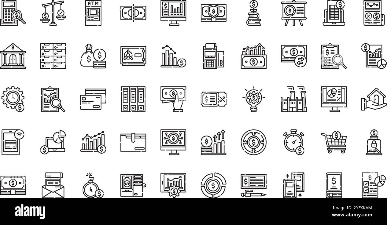 Collection d'icônes vectorielles de haute qualité avec contour modifiable. Idéal pour les projets professionnels et créatifs. Illustration de Vecteur