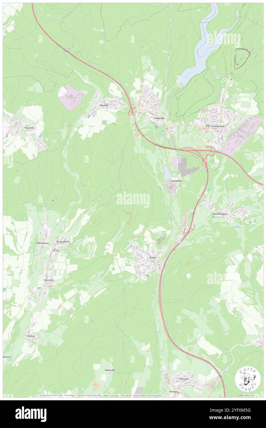 Schreck, DE, Allemagne, Sarre, N 49 35' 7'', N 6 57' 38'', carte, Carthascapes carte publiée en 2024. Explorez Cartascapes, une carte qui révèle la diversité des paysages, des cultures et des écosystèmes de la Terre. Voyage à travers le temps et l'espace, découvrir l'interconnexion du passé, du présent et de l'avenir de notre planète. Banque D'Images