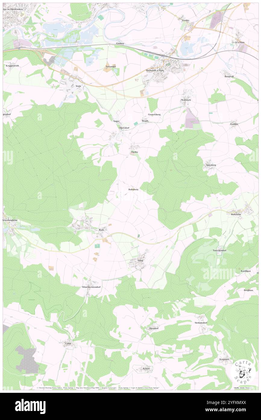 Bohnberg, haute-Franconie, DE, Allemagne, Bavière, n 50 7' 3'', N 11 9' 36'', carte, Carthascapes carte publiée en 2024. Explorez Cartascapes, une carte qui révèle la diversité des paysages, des cultures et des écosystèmes de la Terre. Voyage à travers le temps et l'espace, découvrir l'interconnexion du passé, du présent et de l'avenir de notre planète. Banque D'Images