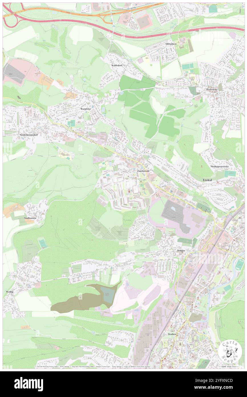 Zauckerode, DE, Allemagne, Saxe, N 51 0' 55'', N 13 38' 11'', carte, Carthascapes carte publiée en 2024. Explorez Cartascapes, une carte qui révèle la diversité des paysages, des cultures et des écosystèmes de la Terre. Voyage à travers le temps et l'espace, découvrir l'interconnexion du passé, du présent et de l'avenir de notre planète. Banque D'Images