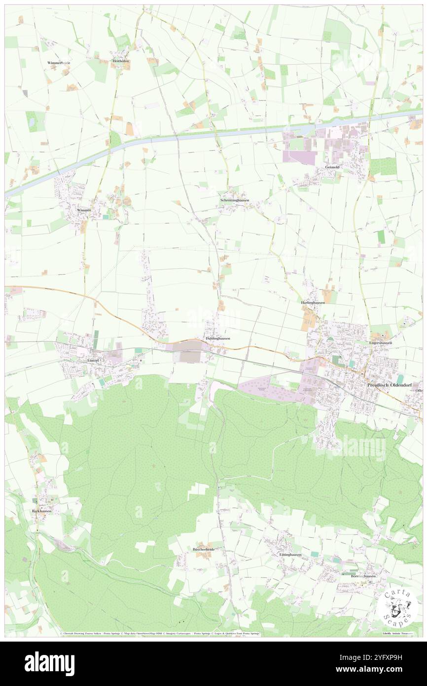 Dahlinghausen, DE, Allemagne, basse-Saxe, N 52 18' 48'', N 8 27' 33'', carte, Carthascapes carte publiée en 2024. Explorez Cartascapes, une carte qui révèle la diversité des paysages, des cultures et des écosystèmes de la Terre. Voyage à travers le temps et l'espace, découvrir l'interconnexion du passé, du présent et de l'avenir de notre planète. Banque D'Images