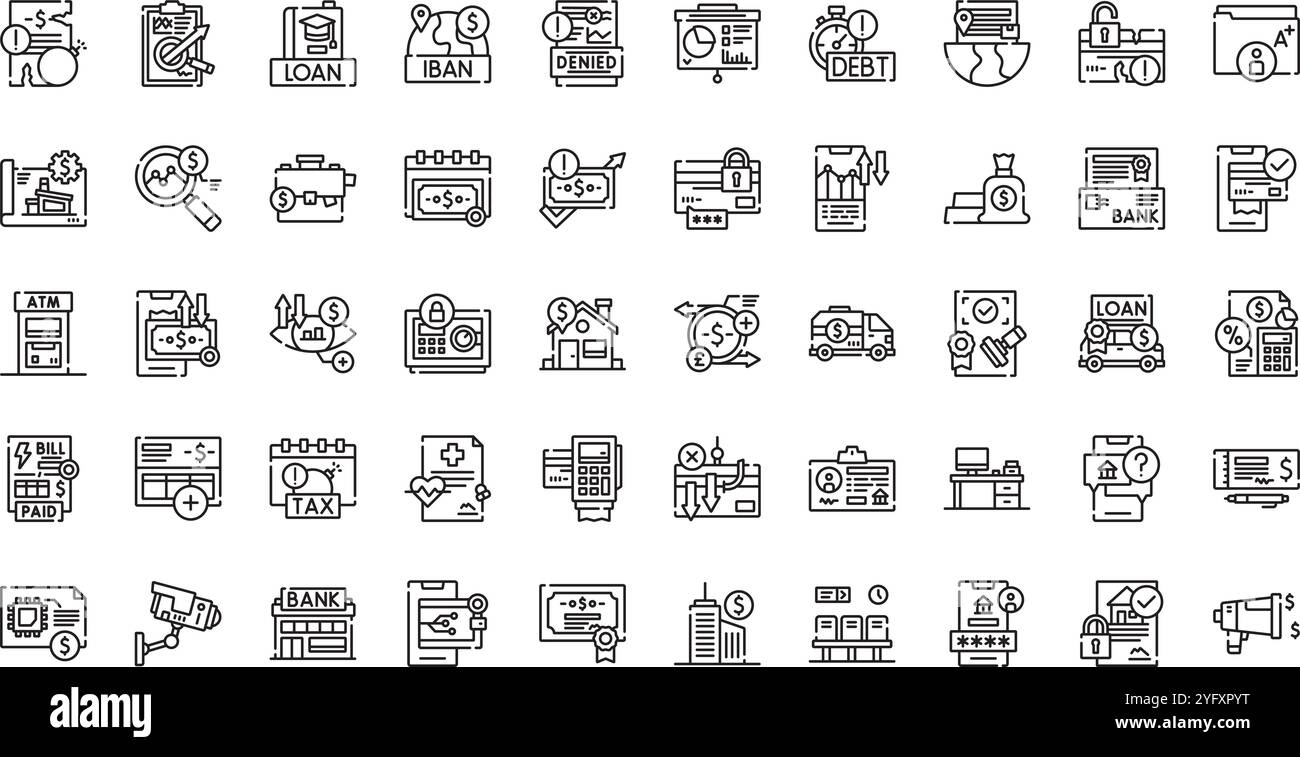 Collection d'icônes vectorielles de haute qualité avec contour modifiable. Idéal pour les projets professionnels et créatifs. Illustration de Vecteur