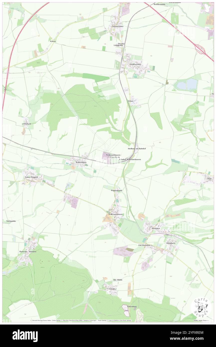 Bahnstromumrichterwerk Wolkramshausen, DE, Allemagne, Thuringe, N 51 26' 19'', N 10 44' 7'', carte, Carthascapes carte publiée en 2024. Explorez Cartascapes, une carte qui révèle la diversité des paysages, des cultures et des écosystèmes de la Terre. Voyage à travers le temps et l'espace, découvrir l'interconnexion du passé, du présent et de l'avenir de notre planète. Banque D'Images