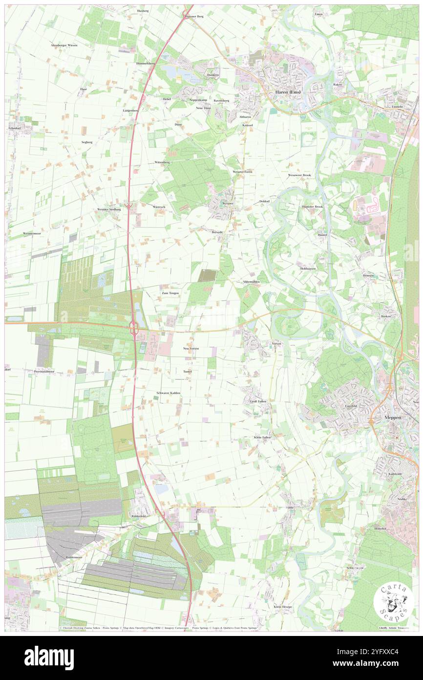 Versen, DE, Allemagne, basse-Saxe, N 52 42' 57'', N 7 14' 6'', carte, Carthascapes carte publiée en 2024. Explorez Cartascapes, une carte qui révèle la diversité des paysages, des cultures et des écosystèmes de la Terre. Voyage à travers le temps et l'espace, découvrir l'interconnexion du passé, du présent et de l'avenir de notre planète. Banque D'Images