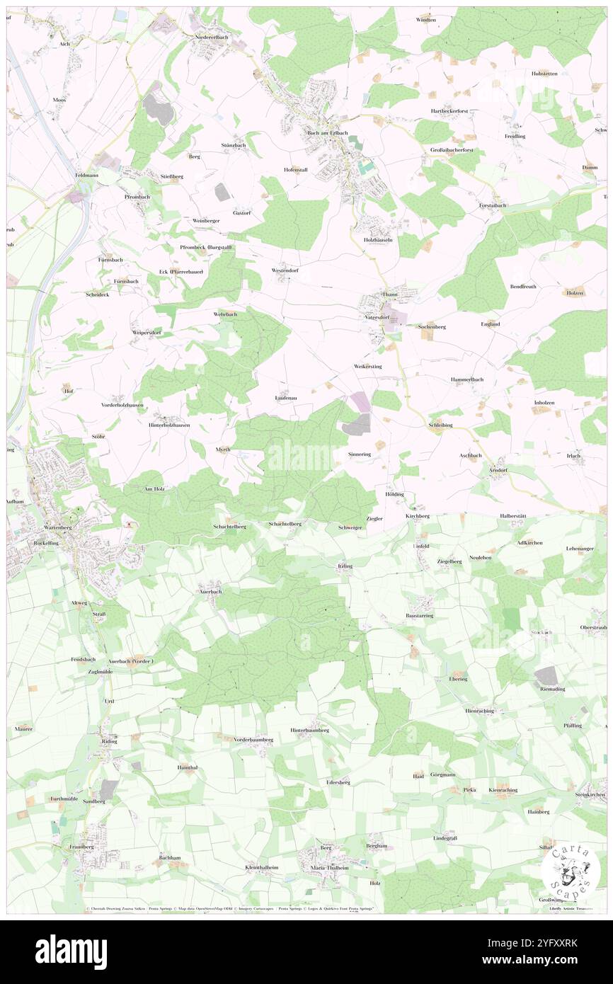 Langholz, DE, Allemagne, Bavière, N 48 24' 42'', N 12 1' 49'', carte, Carthascapes carte publiée en 2024. Explorez Cartascapes, une carte qui révèle la diversité des paysages, des cultures et des écosystèmes de la Terre. Voyage à travers le temps et l'espace, découvrir l'interconnexion du passé, du présent et de l'avenir de notre planète. Banque D'Images