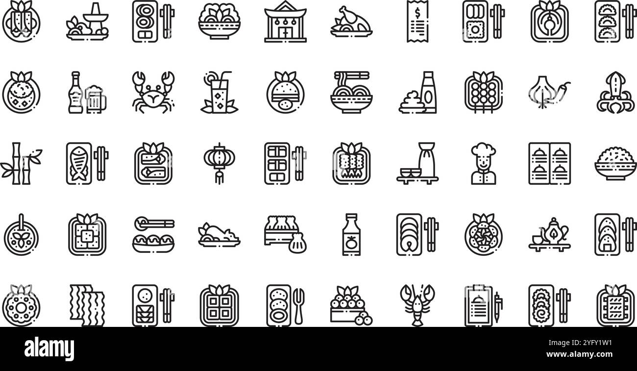 Collection d'icônes vectorielles de haute qualité avec contour modifiable. Idéal pour les projets professionnels et créatifs. Illustration de Vecteur