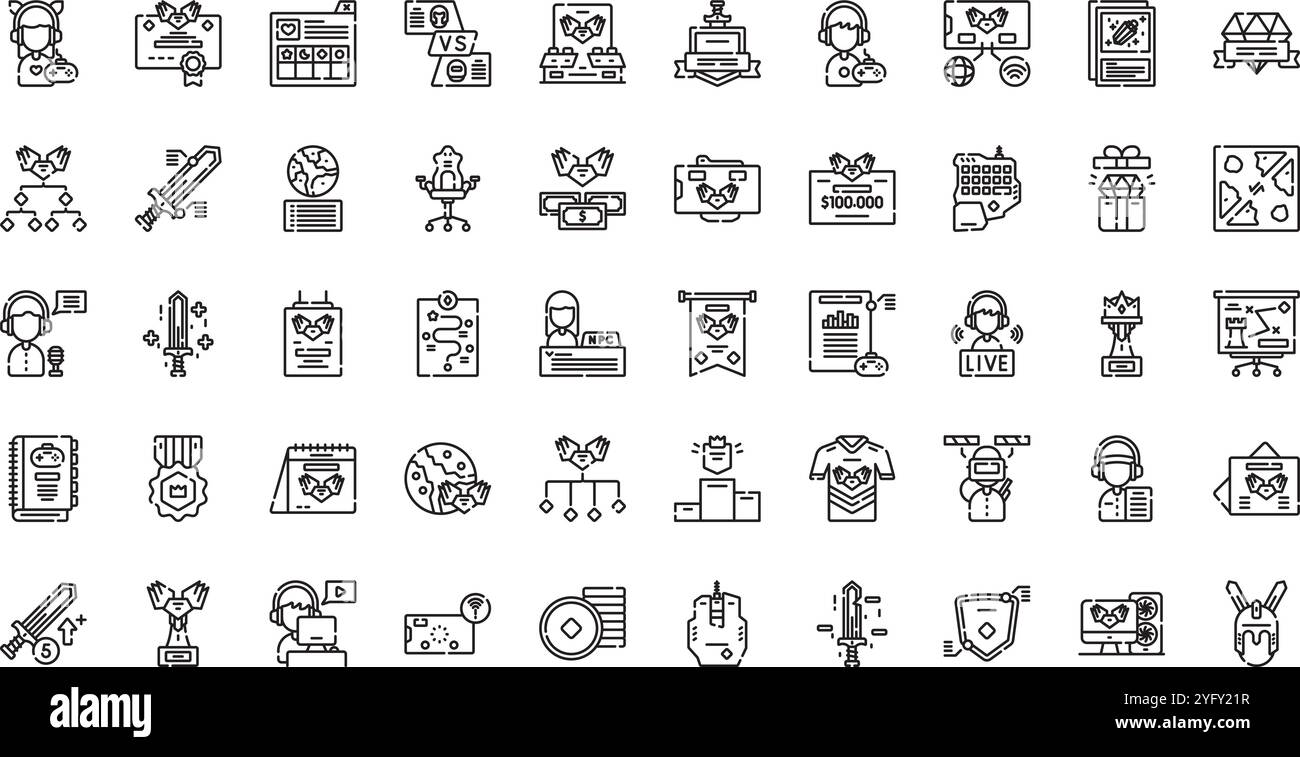 Collection d'icônes vectorielles de haute qualité avec contour modifiable. Idéal pour les projets professionnels et créatifs. Illustration de Vecteur