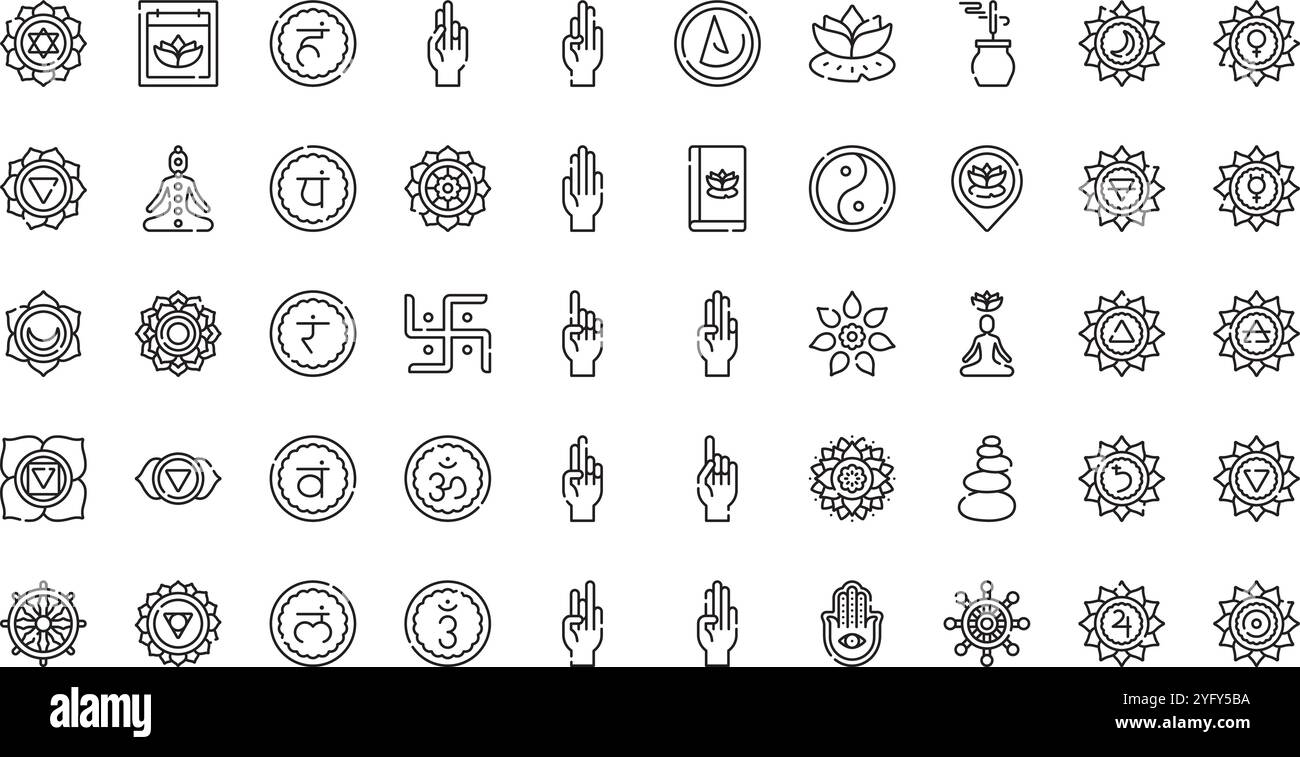 Collection d'icônes vectorielles de haute qualité avec contour modifiable. Idéal pour les projets professionnels et créatifs. Illustration de Vecteur
